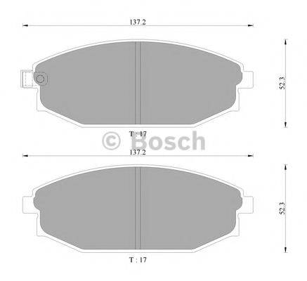 BOSCH BP3036 Комплект гальмівних колодок, дискове гальмо