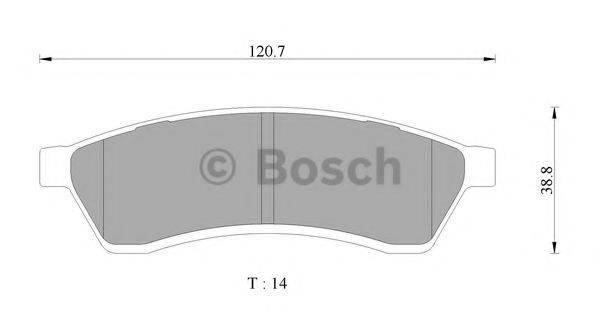 BOSCH BP3072 Комплект гальмівних колодок, дискове гальмо