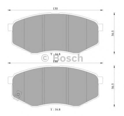 BOSCH BP3090 Комплект гальмівних колодок, дискове гальмо