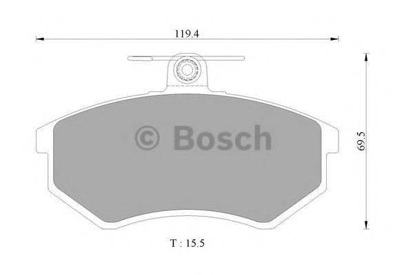 BOSCH K294 Комплект гальмівних колодок, дискове гальмо