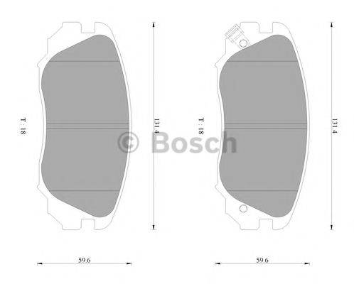 BOSCH BP3116 Комплект гальмівних колодок, дискове гальмо