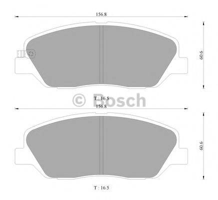 BOSCH BP3118 Комплект гальмівних колодок, дискове гальмо