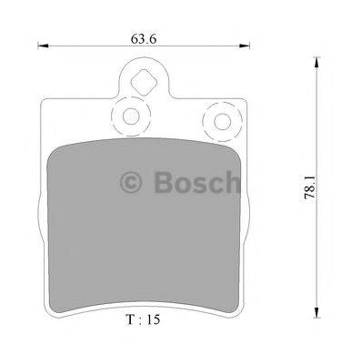 BOSCH BP3128 Комплект гальмівних колодок, дискове гальмо