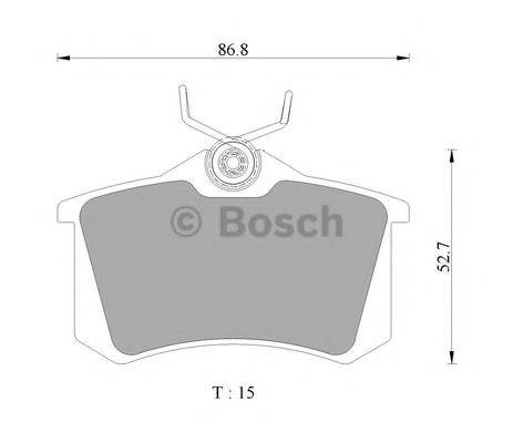 BOSCH BP3129 Комплект гальмівних колодок, дискове гальмо