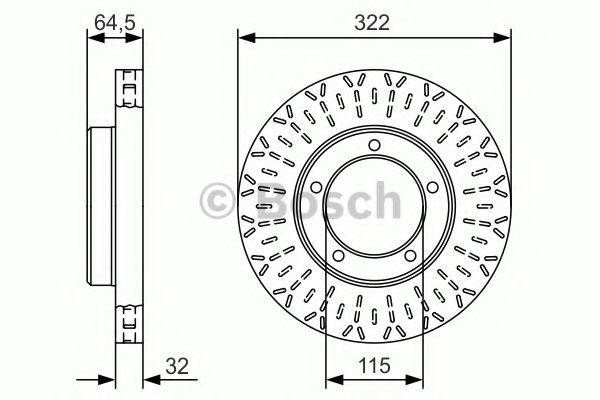 BOSCH BD 2135 гальмівний диск
