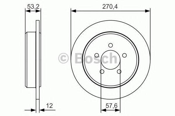 CHRYSLER 05085 652AB гальмівний диск