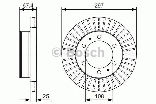 BOSCH BD1809 гальмівний диск