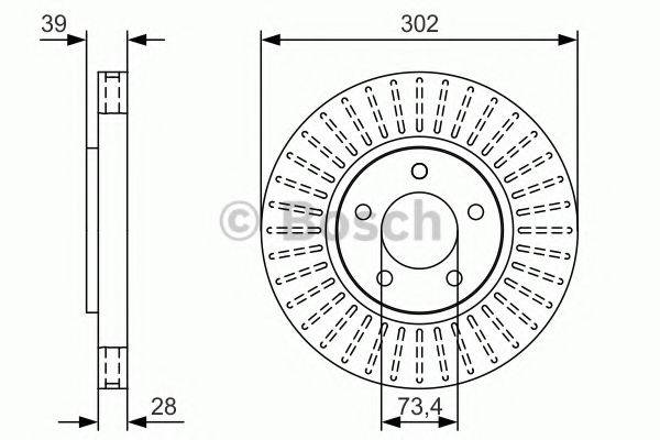 CHRYSLER 4683918AA гальмівний диск