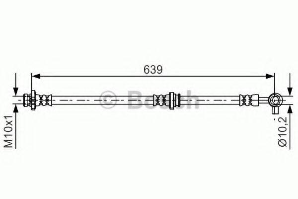 CF GOMMA 514573 Гальмівний шланг