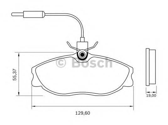 BOSCH BB 0290 Комплект гальмівних колодок, дискове гальмо