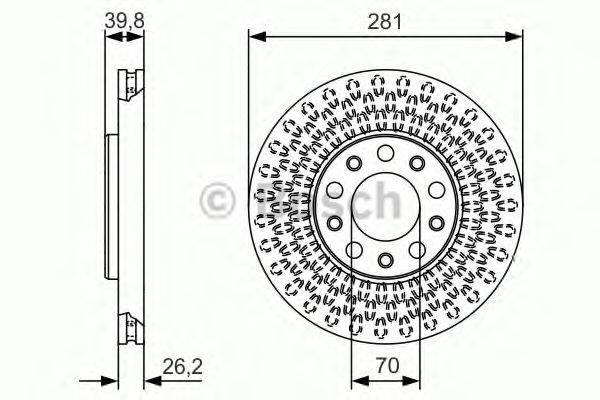 LUCAS ELECTRICAL DF 6450 гальмівний диск
