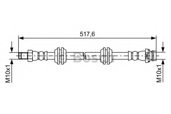 LAND ROVER LR001037 Гальмівний шланг
