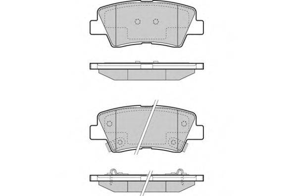 E.T.F. 25339 Комплект гальмівних колодок, дискове гальмо