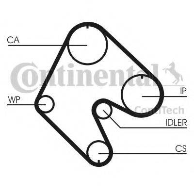 OPEL 636360 Ремінь ГРМ