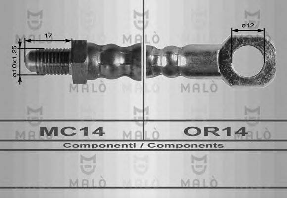 MALO 8286 Гальмівний шланг