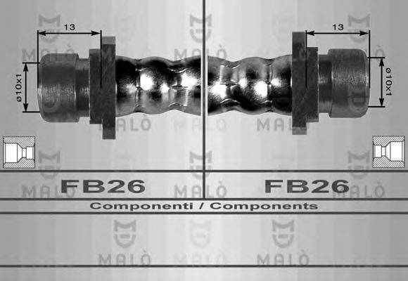 BENDIX 19018708 Гальмівний шланг