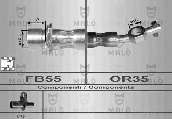 MALO 8953 Гальмівний шланг
