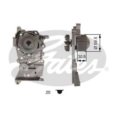 GATES WP0102 Водяний насос