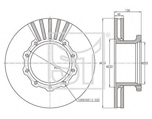 MERITOR MBR9013 гальмівний диск