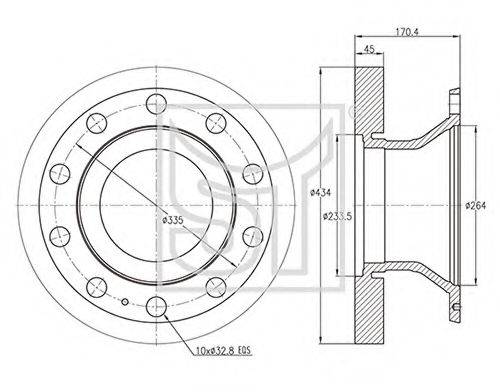 MERITOR MBR9012 гальмівний диск