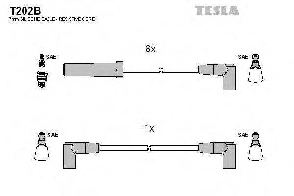 JEEP 04728038AC Комплект дротів запалювання