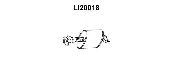 PIAGGIO 1742087201 Передглушувач вихлопних газів