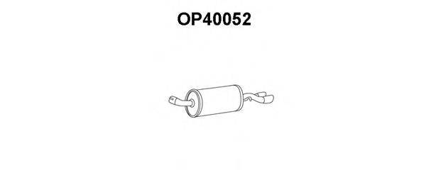 VAUXHALL 852007 Глушник вихлопних газів кінцевий