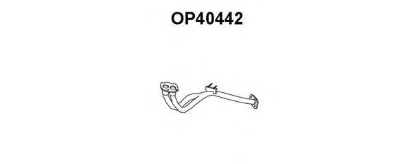 OPEL 858090 Труба вихлопного газу