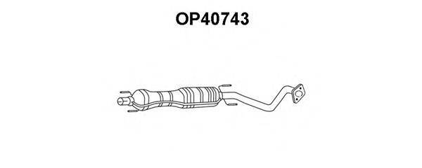 OPEL 548606 Передглушувач вихлопних газів