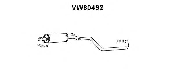 VAG 1T0253209CS Передглушувач вихлопних газів