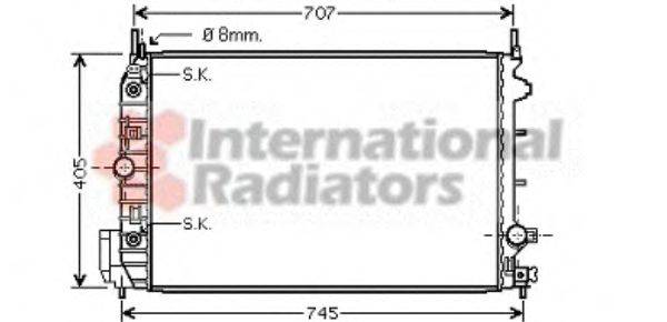 OPEL 1300412-13156387 Радіатор, охолодження двигуна