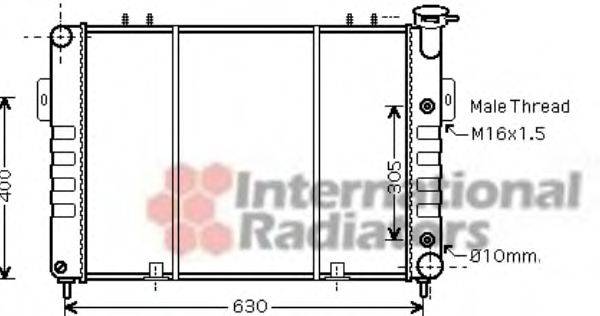 JEEP 52079598 Радіатор, охолодження двигуна