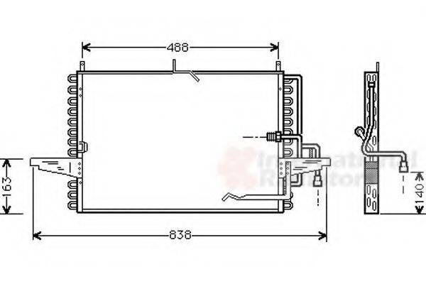 PAPE 93053 Конденсатор, кондиціонер
