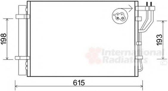 NRF 350013 Конденсатор, кондиціонер