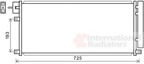 OPEL 1850335 Конденсатор, кондиціонер