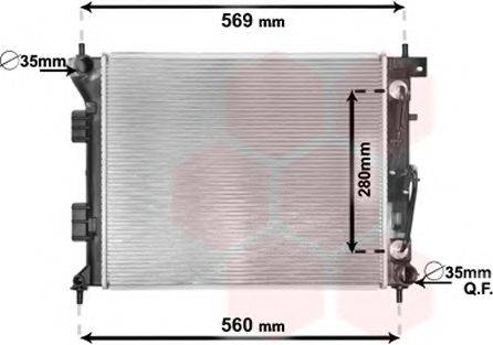 NRF 67608 Радіатор, охолодження двигуна