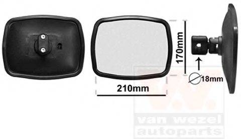 VAN WEZEL 8213 Зовнішнє дзеркало