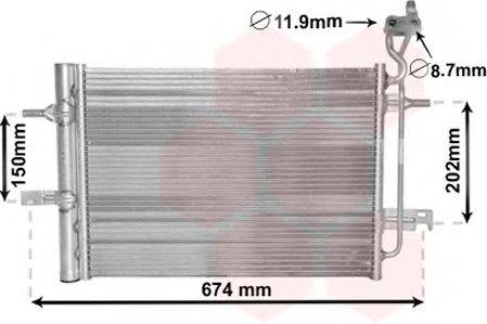 OPEL 1850447 Конденсатор, кондиціонер