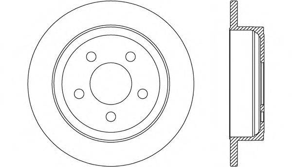 MAGNETI MARELLI DF1009 гальмівний диск