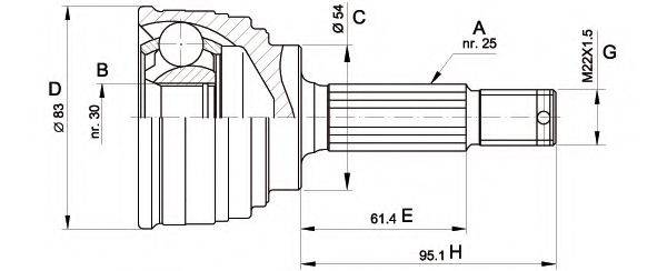 OPEN PARTS CVJ5325.10