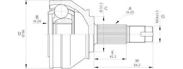 OPEN PARTS CVJ5438.10
