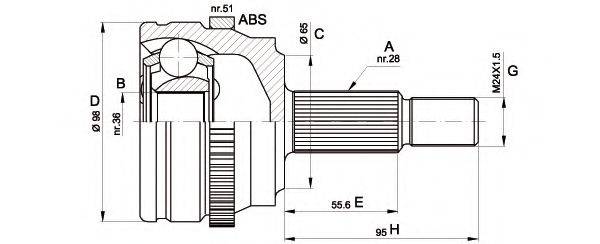 OPEN PARTS CVJ5501.10