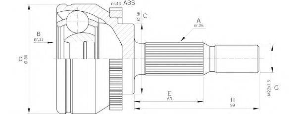 OPEN PARTS CVJ5574.10