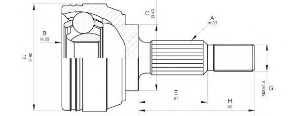 OPEN PARTS CVJ5633.10