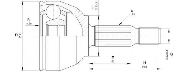 OPEN PARTS CVJ5654.10