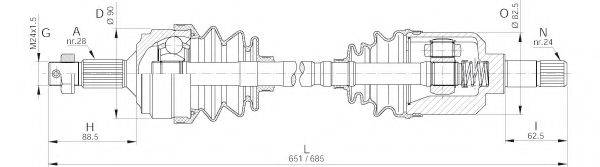 OPEN PARTS DRS6254.00