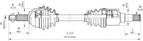 OPEN PARTS DRS6374.00