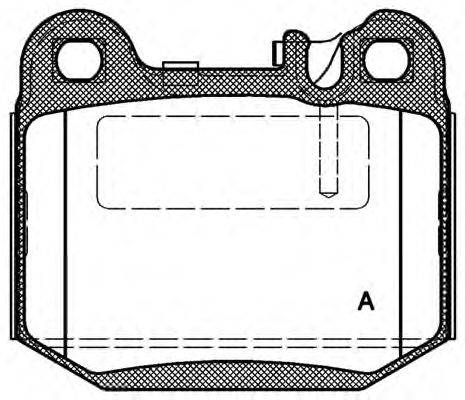 OPEN PARTS 23157 Комплект гальмівних колодок, дискове гальмо