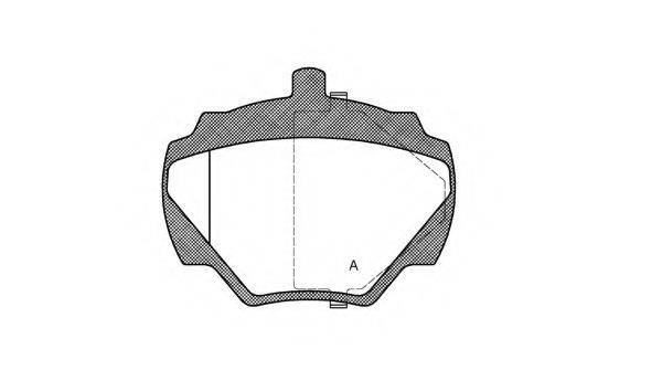 OPEN PARTS 25730 Комплект гальмівних колодок, дискове гальмо
