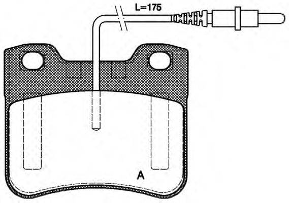 OPEN PARTS 21191 Комплект гальмівних колодок, дискове гальмо